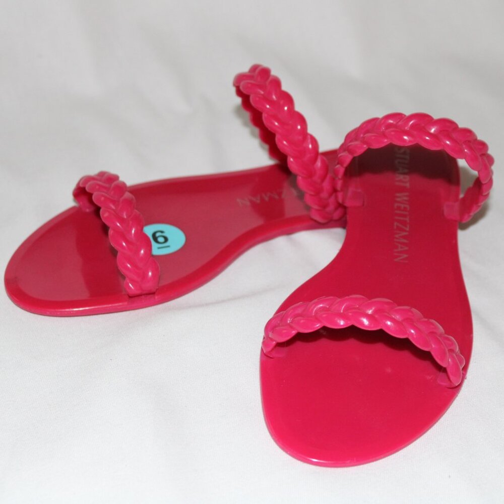 Stuart Weitzman Braida Sawyer Jelly Sandals